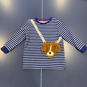 Size 6-7 Mini Boden Cozy Tunic with Fuzzy Dog Pocket